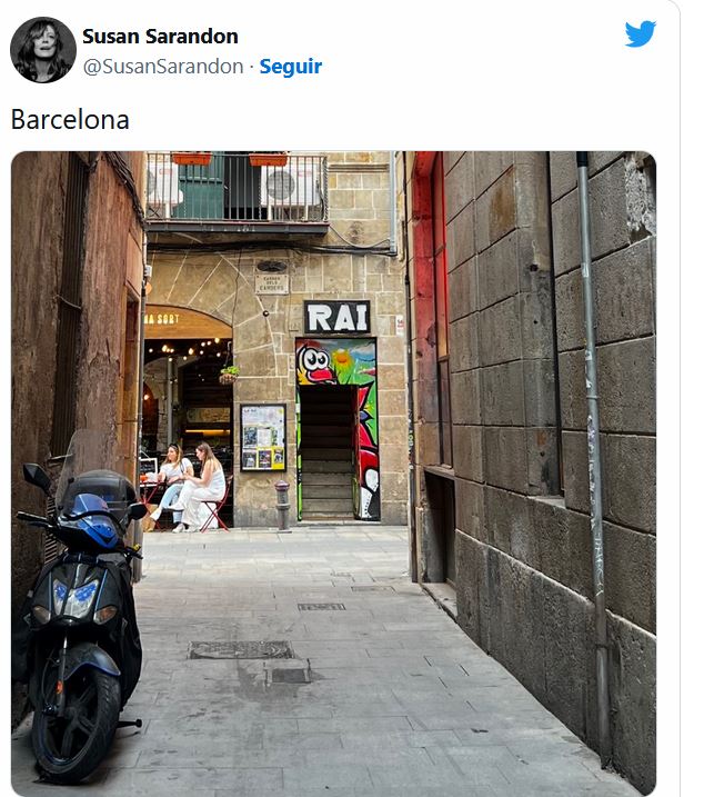 ¿Qué ha visitado Susan Sarandon en Barcelona?